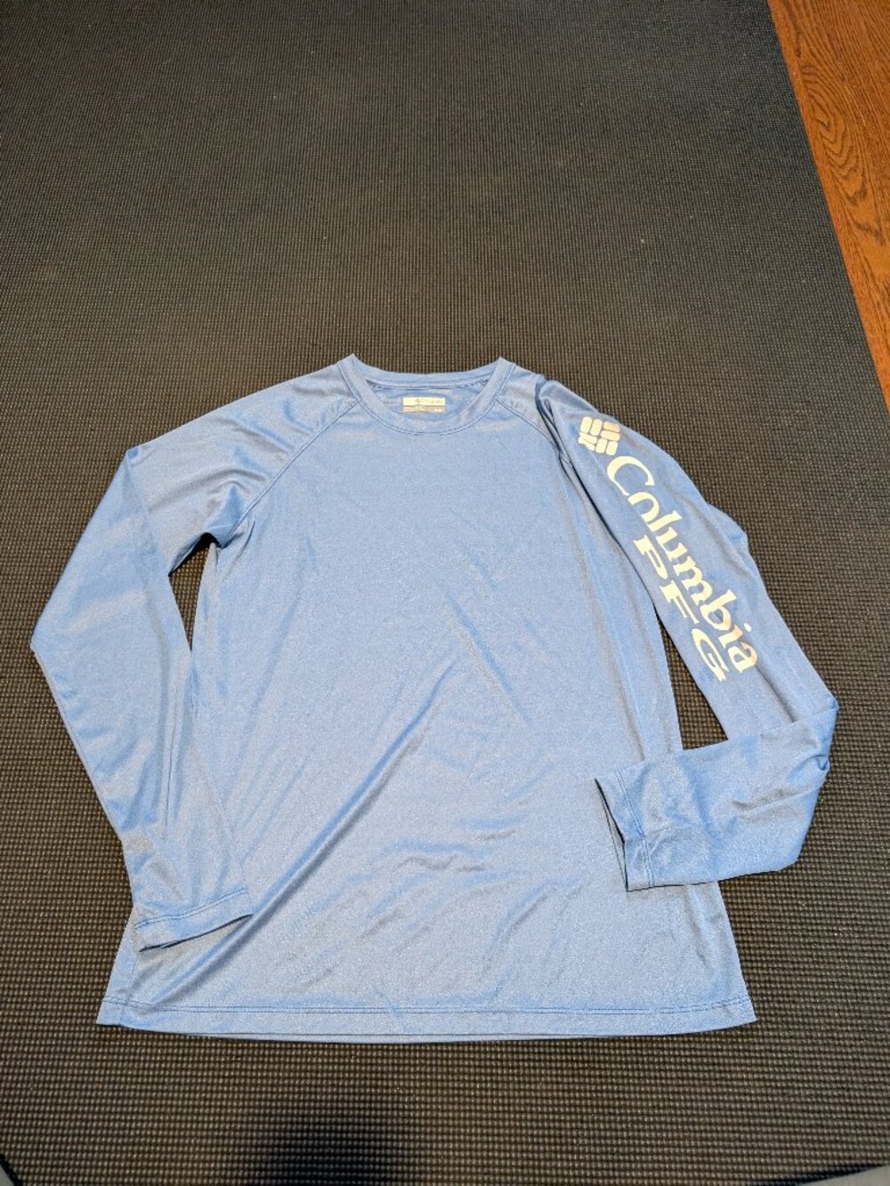Blue Columbia PFG Long Sleeve Sun Shirt Medium
